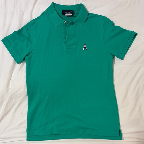 Psycho Bunny Polo Pique Shirt Trio set combo - Lavender, Green, Fuchsia - Picture 8 of 11